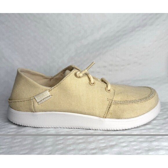 Chaco Women Canvas Light Yellow Chillos Sneaker Size 6 Slip-on Casual Shoes - Picture 4 of 9